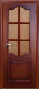 Межкомнатные двери - ПО Классика Красное дерево - «Двери Нева»